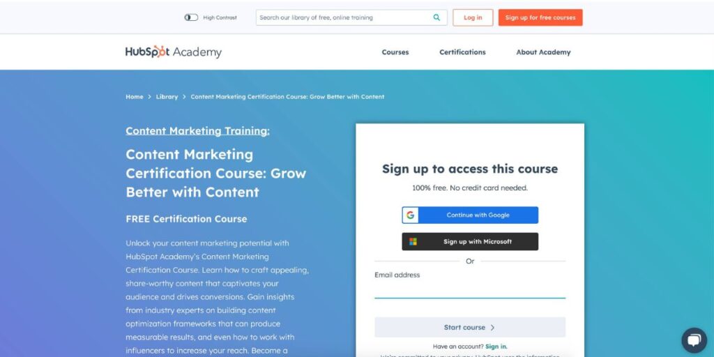 hubspot academy, free online course for stay at home moms