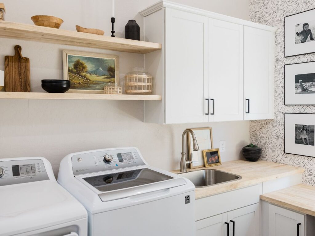 Decluttering laundry room